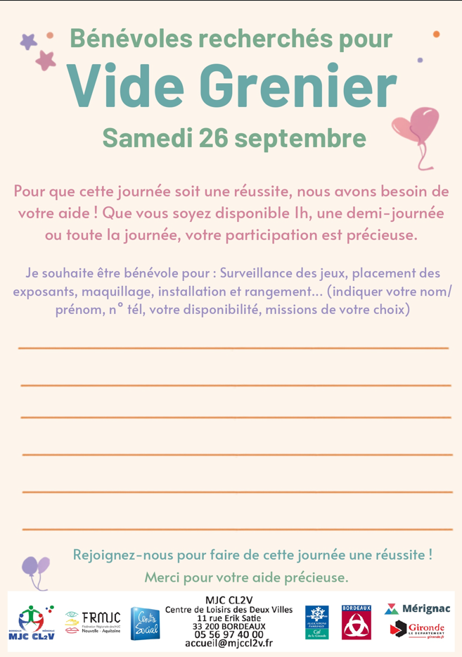 Affiche bénévoles